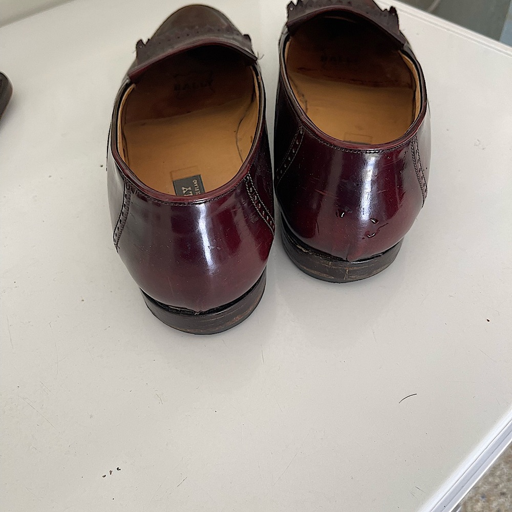 Bally leather slip on